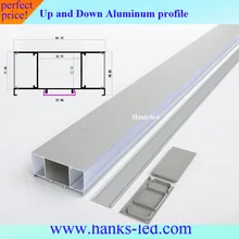 1 м алюминиевый профиль для настенного освещения от вверх и вниз для ширины 35 мм полосы света
