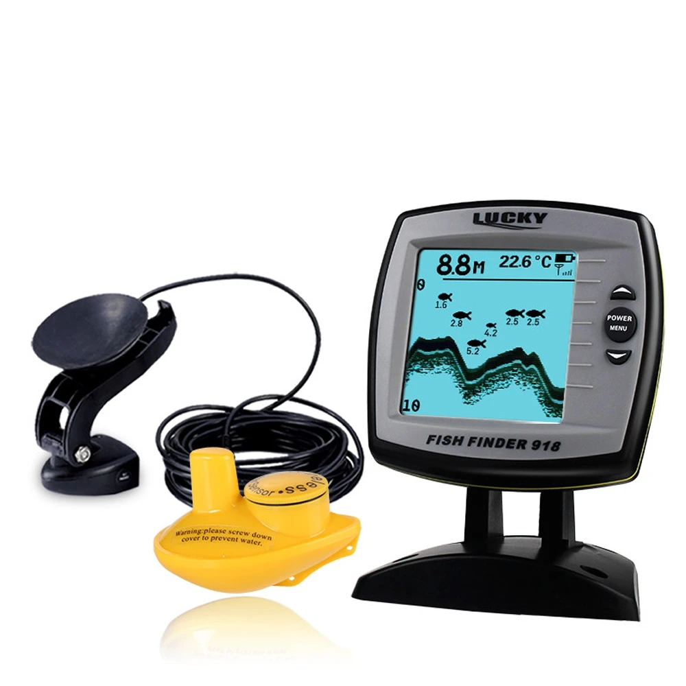 

Echo Sounder for Fishing Finder Sonar Sensor Deeper 100m Underwater Fishing Sounder Wireless Boat Fishfinder Fish Detector
