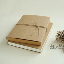 16 k Пустой винтажный блокнот мягкая бумага толстый Эскиз Книга Sketchbook ежедневный журнал Диарио Винтаж; можно открыть 180 градусов