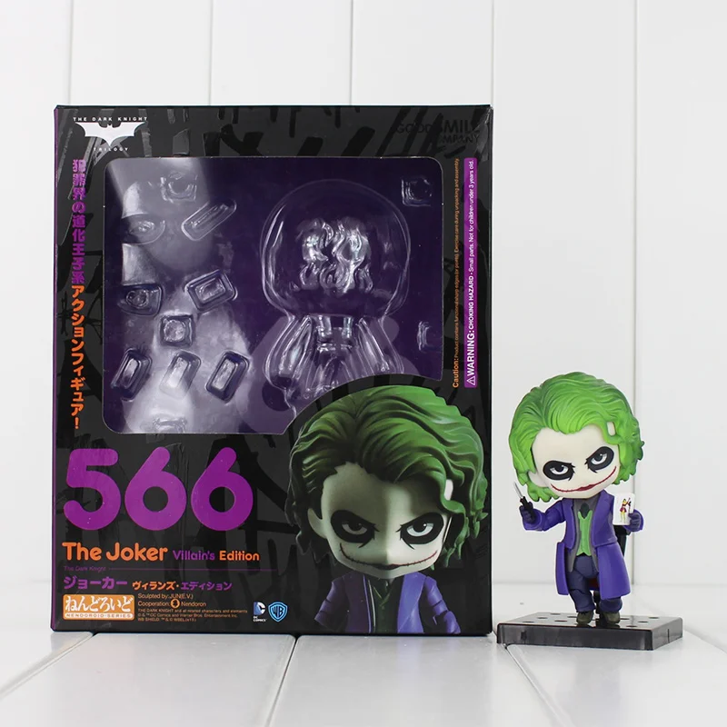 Nendoroid Бэтмен Темный рыцарь Джокер окрашенная фигурка злодея издание 566 Джокер кукла ПВХ фигурка Коллекционная модель игрушки