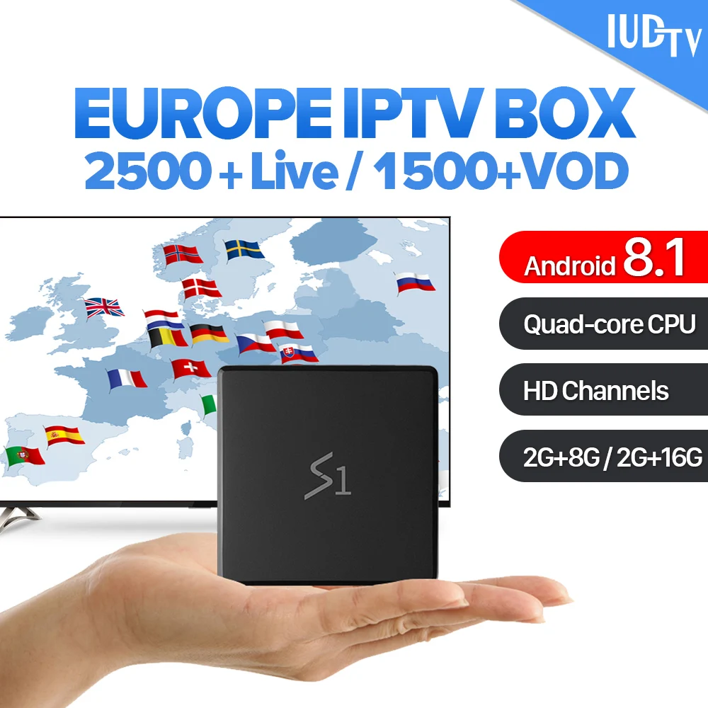 

IPTV Spain Android 8.1 Media Player Leadcool S1 2G 8G/16G RK3229 IUDTV IPTV Code 1 Year IPTV Spain Sweden Arabic UK Italy IP TV