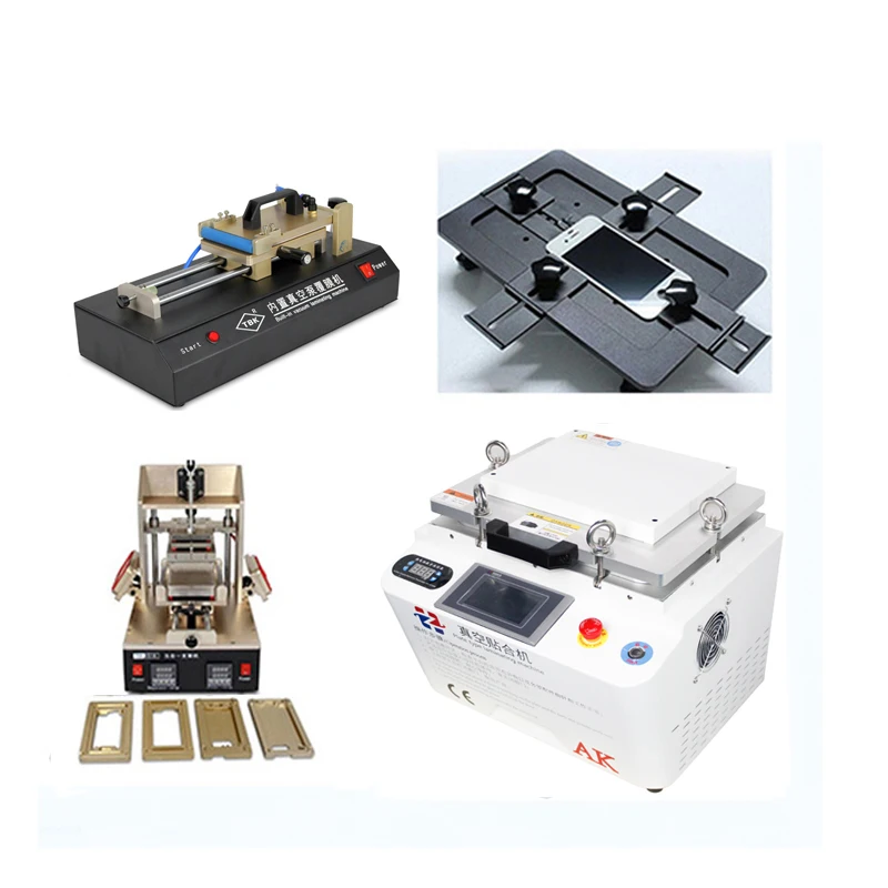 

OCA Vacuum Laminating machine Remover Machine Debubbler Integrated+5 in1 Frame Separator+3 in1 Automatic OCA film machine