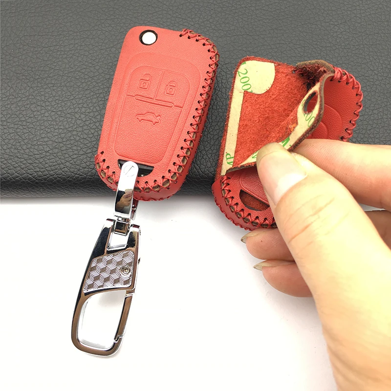 Модный стильный кожаный чехол для ключей Chevrolet Cruze fit Buick Opel Vauxhall Astra Corsa Antara Meriva