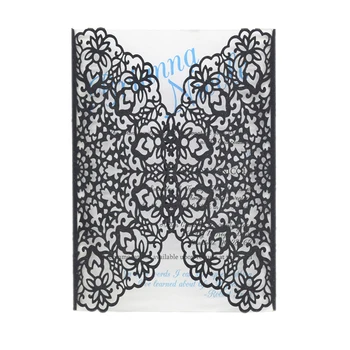 

Hot sale geometric style laser cut wedding invitation card