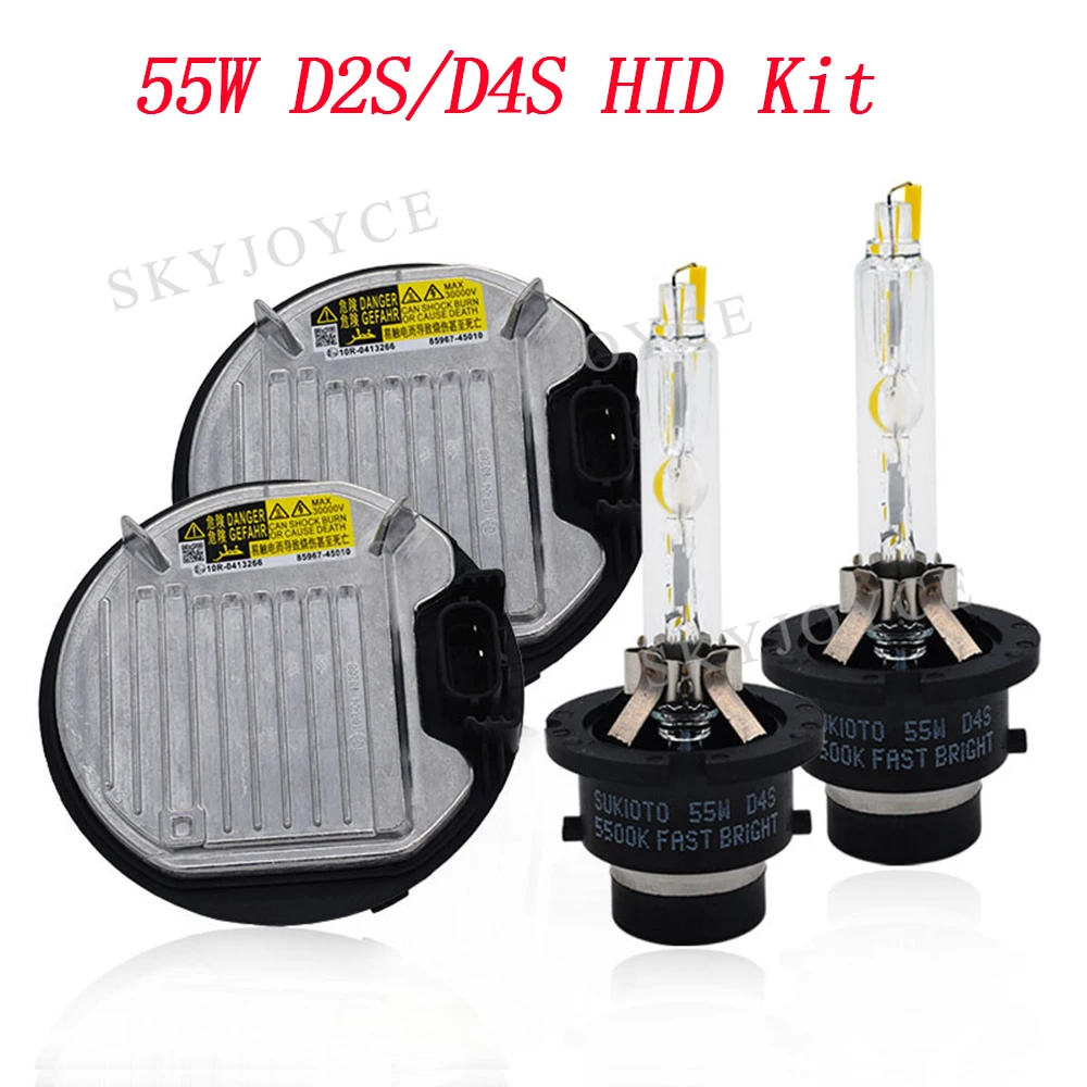 

Original 55W Bulb D2S D4S HID Kit For Toyota Lexus Car Headlight Super Fast Bright 5500K D2S D2R D4S D4R HID Bulb 55W Bulb Kit