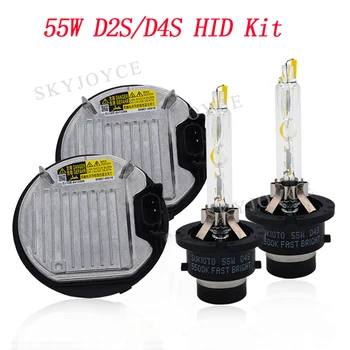 

Original 55W Bulb D2S D4S HID Kit For Toyota Lexus Car Headlight Super Fast Bright 5500K D2S D2R D4S D4R HID Bulb 55W Bulb Kit