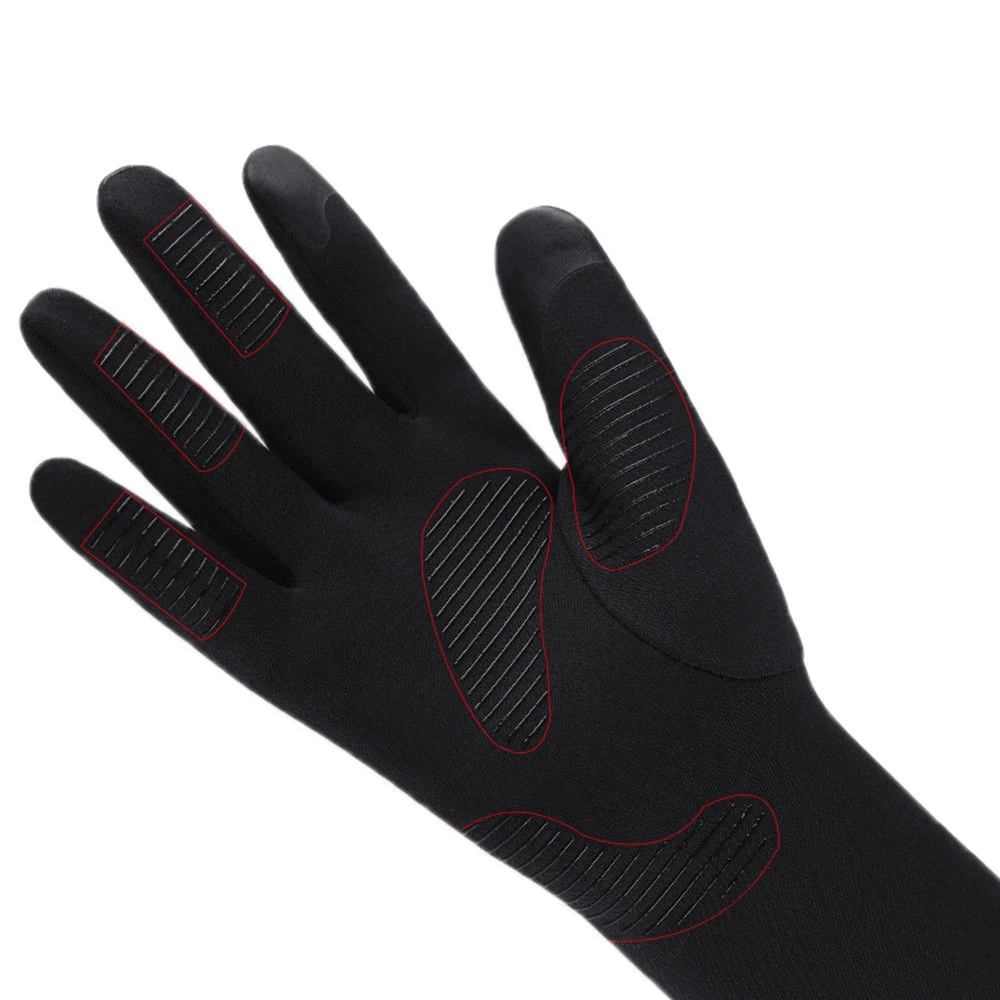 Водонепроницаемые зимние теплые перчатки на весь палец, противоскользящие перчатки для езды на мотоцикле, идеальные для езды на велосипеде, катания на лыжах, пеших прогулок