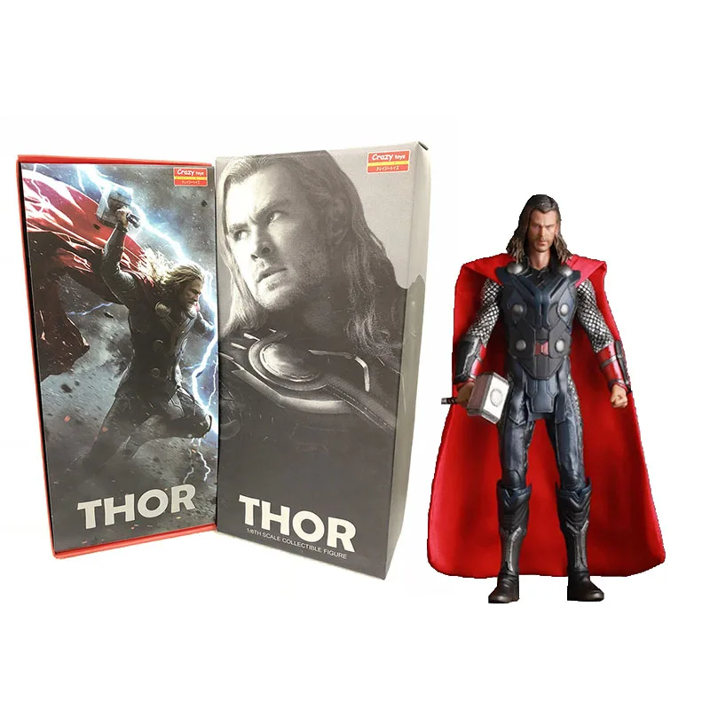 1:6 Сумасшедшие игрушки Marvel 12 &quotМстители эра Альтрона Тора ПВХ Аниме Фигурка