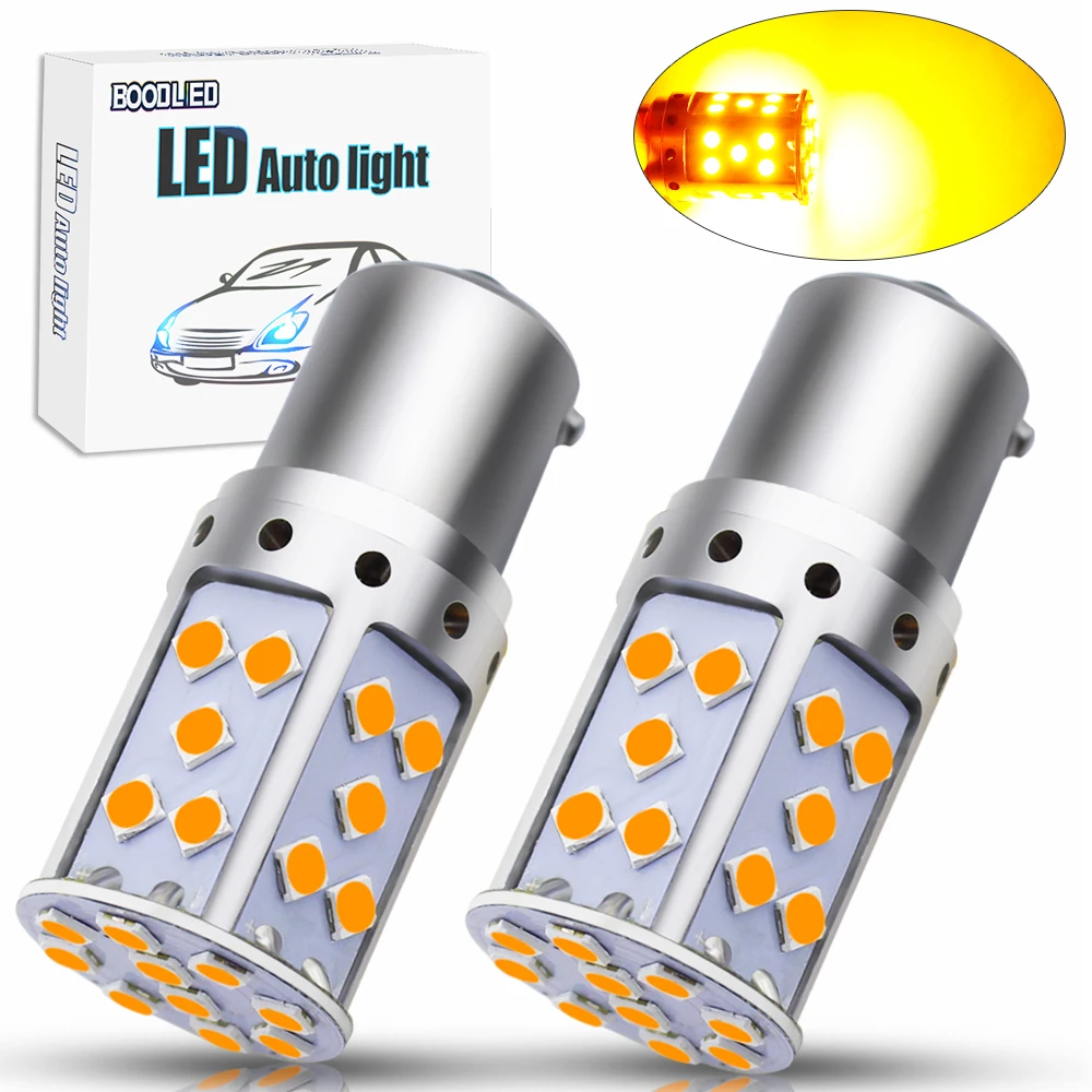 2X 1156 BAU15S PY21W светодиодный 35 SMD 3030 фонарь для авто резервного копирования стоп