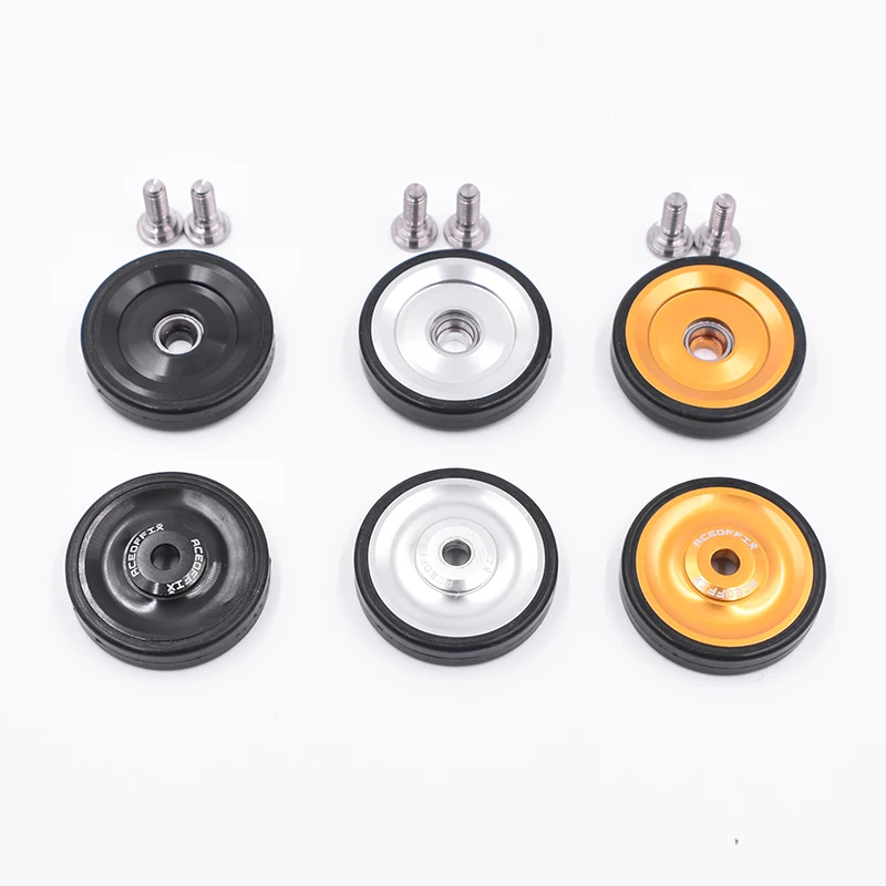 Clearance TWTOPSE Bike Wheel Easywheel For Brompton Bearing Wheel Stable Bicycle Light weight 26g Aluminum Wheel Part Easy wheel EZwheel 0
