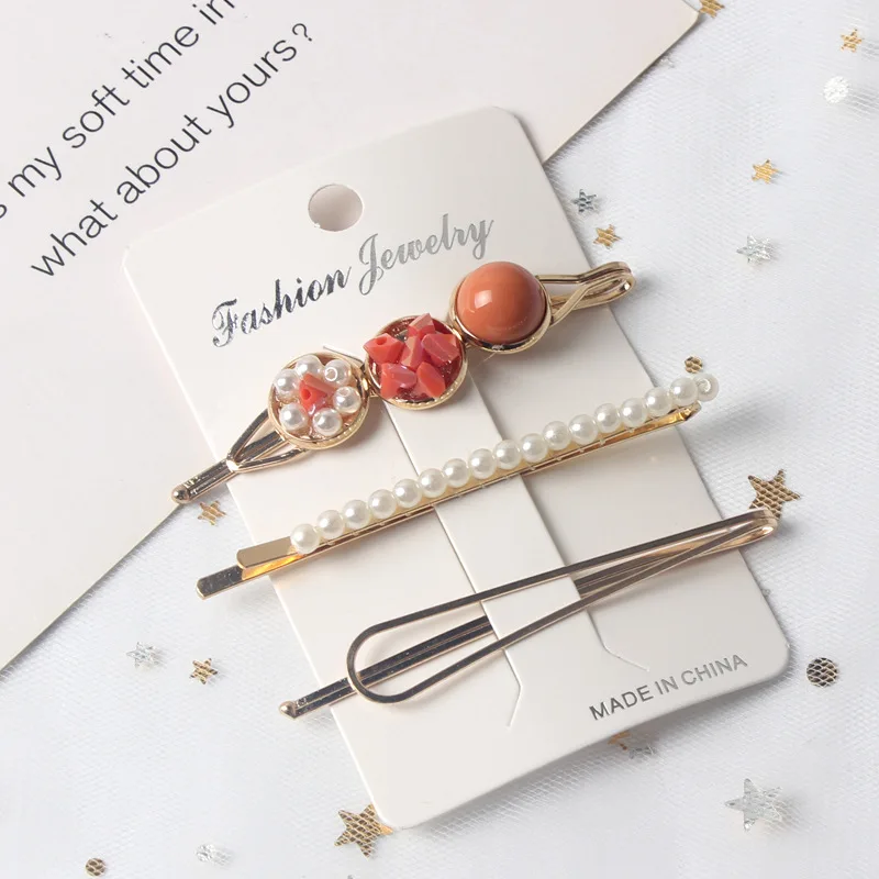 3PCS Girls Pearl Hair Clip Fashion Metal Hair Clips Barrette Stick Women Bobby Hair Pins Hair Styling Accessories for Wedding 3PCS Girls Pearl Hair Clip Fashion Metal Hair Clips Barrette Stick Women Bobby Hair Pins Hair Styling Accessories for Wedding