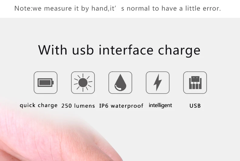 Excellent JPtaxh Bicycle Front Rechargeable Light Cycling  250 Lumen Waterproof Headlight Bicycle Lamp Power Bank Bike Accessories 0