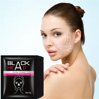 

Aichun Beauty Black Mask Deep Cleansing Face Mask Tearing Style Resist Oily Skin Strawberry Nose Acne Remover Dead Sea Mud Mask