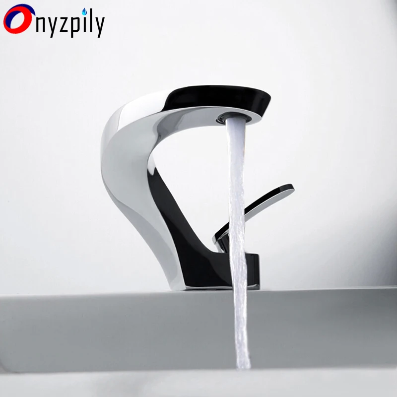 

Basin Faucet Hot and Cold Water Modern Washbasin Design Single Hanle Single Hole Bathroom Faucet Mixer Waterfall Mixer Tap