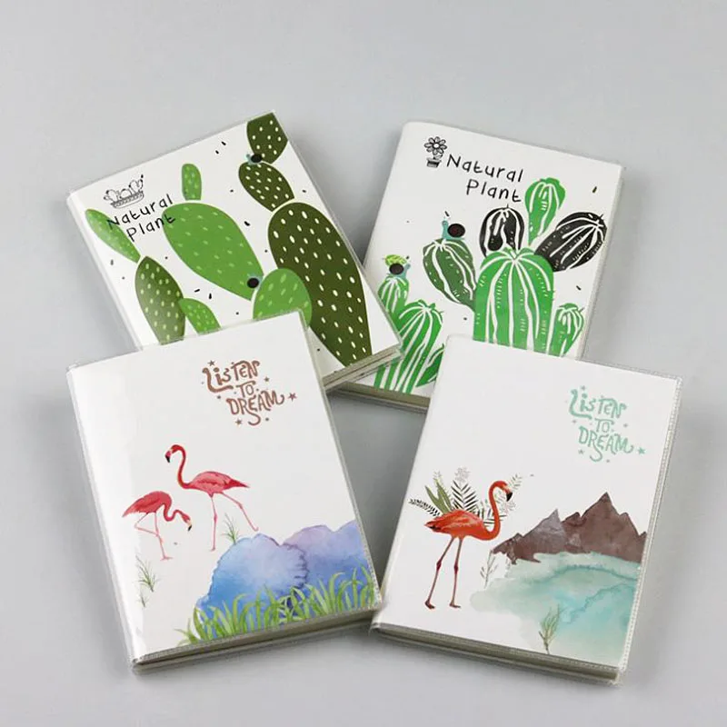 

1 Pcs Novelty Creative Flamingos Cactus Leaves Cover Planner Notebook Diary Book Binding Note Notepad Gift Stationery