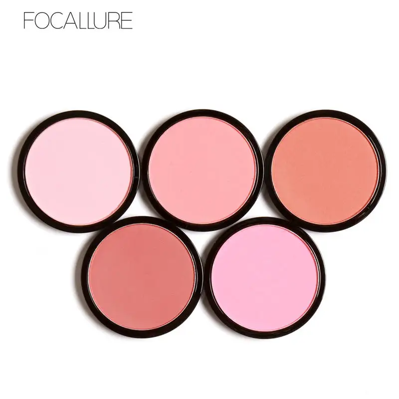 

6 Colors FOCALLURE Blush Makeup Cosmetic Natural Pressed Blusher Powder Palette Charming Cheek Color Make Up Face Blush