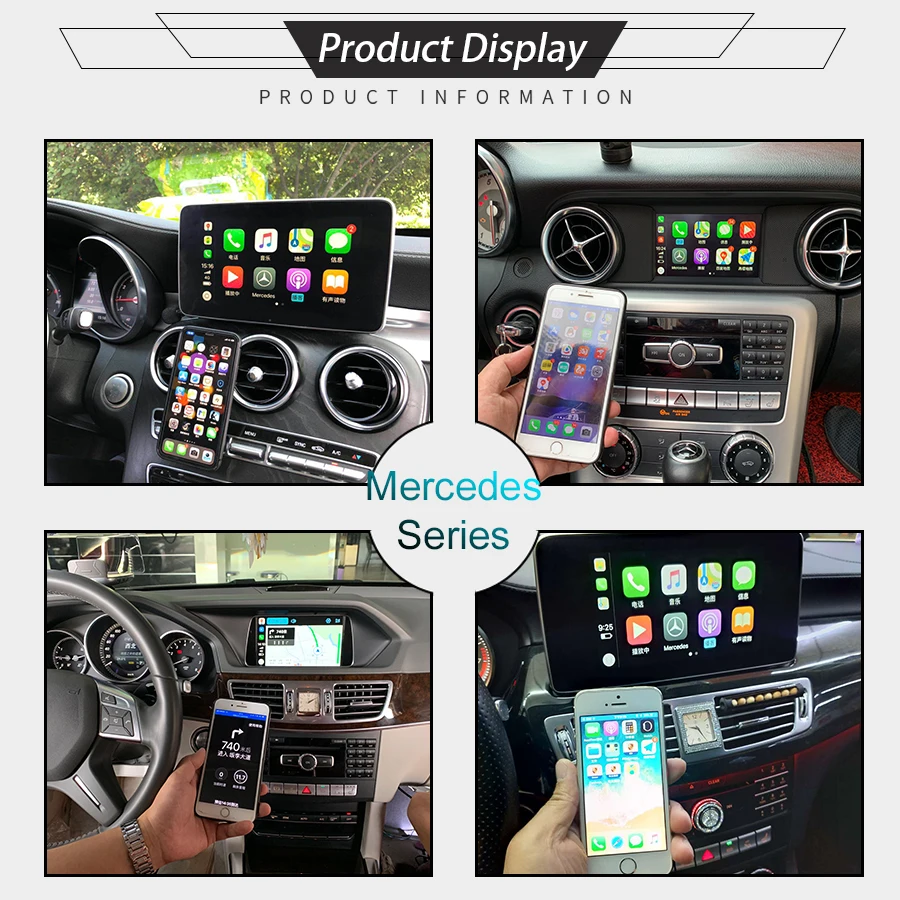 Joyeauto беспроводной Apple Carplay Car play модифицированный S класс 15-19 NTG 5 W222 для Mercedes Android Авто зеркальное зеркало сзади спереди см