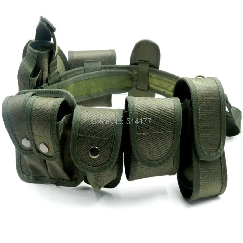 Army Green Tactical Belt Set Multifunctional Security Belts Training