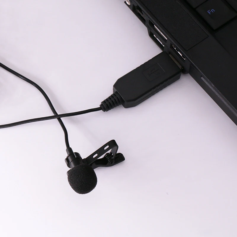 Microphone for Computer USB Clip on Lavalier Lapel Omnidirectional
