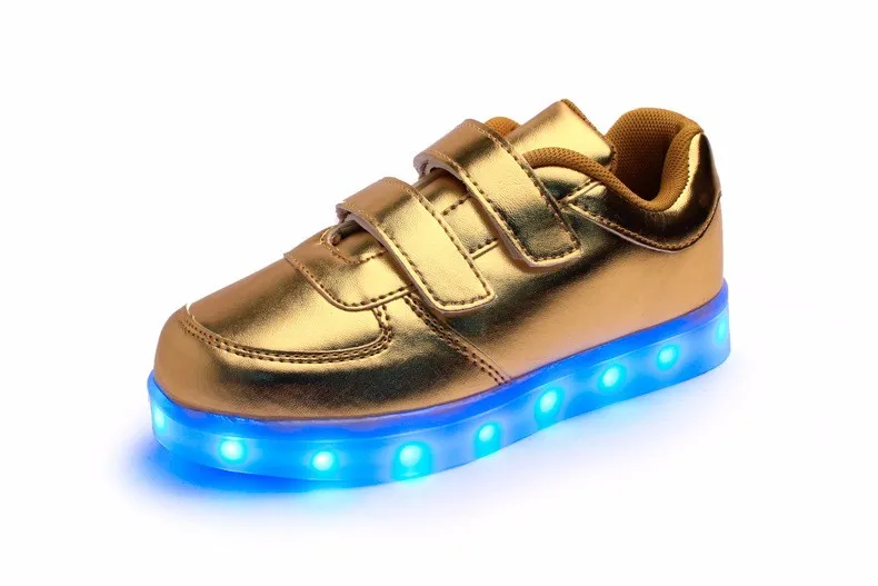 Новинка usb зарядка корзина Led детская обувь с светильник дети повседневные Мальчики и девочки кроссовки светящаяся обувь enfant дети 25-37