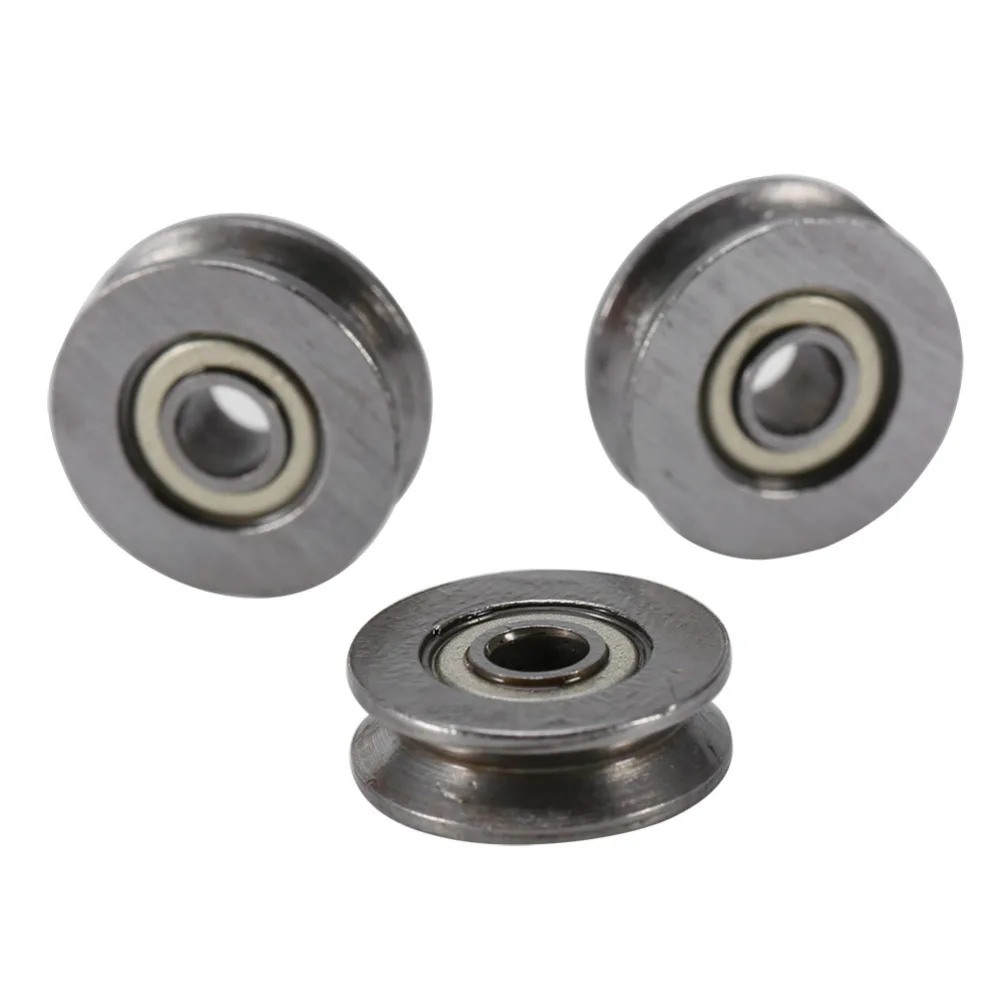 20Pcs/set V623ZZ V Groove Ball Bearing 3x12x4mm Carbon Steel Used In Rail Track Linear Motion System ball bearings metal shielded ball bearings grooved bearing pulley