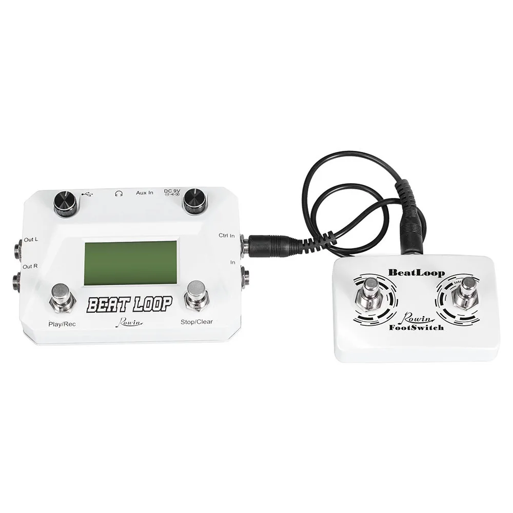 

ROWIN LBL - 01 Guitar Beat Loop Drum Machine With Foot Switch 3 Different Modes USB Type Beat Looper With LCD Backlight