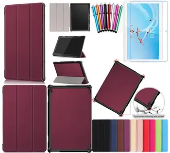 

Brand gligle slim magnet case cover for Lenovo Tab M10 TB-X605F/L case for Lenovo Tab M10+stylus+screen film