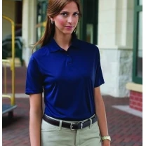 Whispering Pines Sportwear 361 Womens 100 Percent Polyester Performance Polo Shirt Navy 2XL (1)