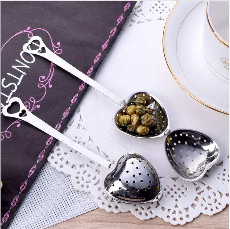 

Stainless Steel Heart Shape Tea Herb Spice Infuser Spoon Strainer Filter Scoop Tool