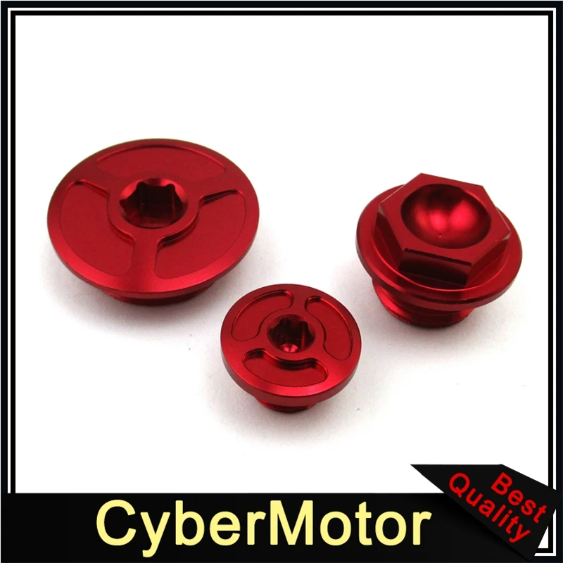 CNC Engine Timing Oil Filter Plugs For Honda XR250 Baja Motard TRX400EX TRX450R/ER CRF150R CRF250R CRF450R CRF450X
