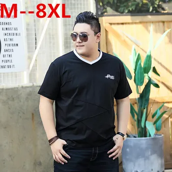 

large big size 10XL 9XL 8XL 6XL 5XL 4XL 2018 Summer New T Shirts Men Cotton Vintage Fashion Casual Tops loose Fit Plus Size