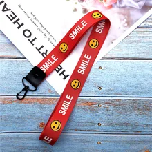 Шнурок для ключей шнур для телефона брелок для ключей на брелок для телефона на шею ремешок улыбка нашейные Ремешки ремень