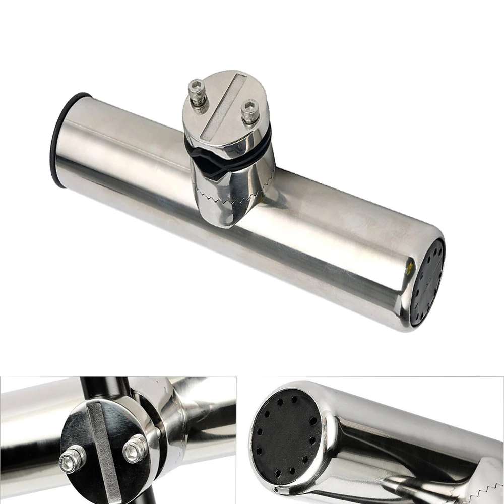 Marinebaby 9 Clamp On Fishing Rod Holder for 7//8 to 1 Rails with Pin Gaskets and a Wrench Included