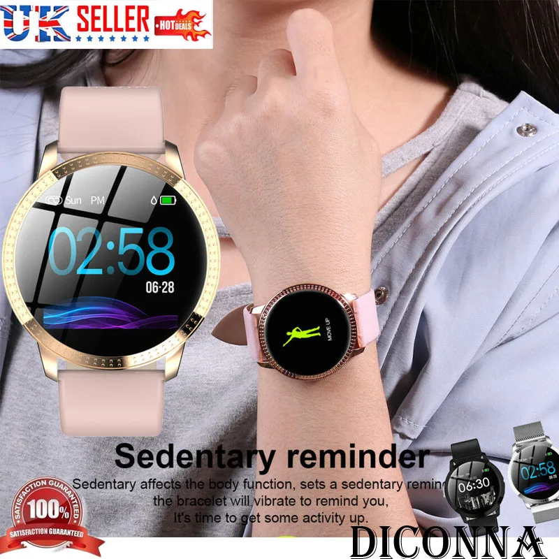 Waterproof Smart Watch Fitness Tracker Heart Rate Blood Pressure Tempered Mirror Fashion Women Smartwatch Bractlet Waterproof Smart Watch Fitness Tracker Heart Rate Blood Pressure Tempered Mirror Fashion Women Smartwatch Bractlet
