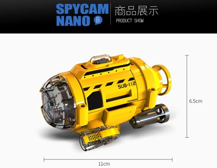 Rc Подводная лодка 6 каналов дистанционного управления RC мини подводная лодка аквариум подводная лодка фидер