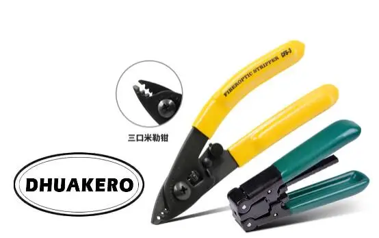 

free shipping AB25G Pro'sKit CP-FB01 +CFS3 wire strippers FTTP Tools Miller optical fiber stripping pliers cutter