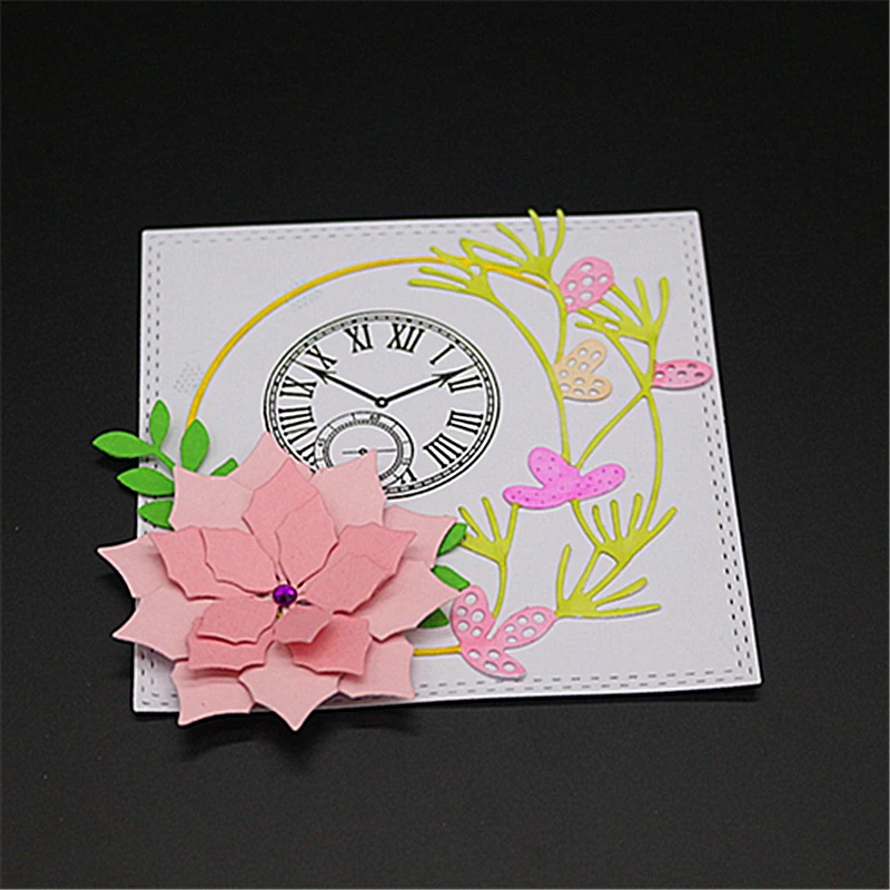 

AZSG Ring Flower Cutting Dies for Scrapbooking Photo Album Embossing DIY Paper Cards Making Decorative Stencil Craft