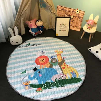 

Floor Children Playing Mat cushion Carpet Dolls Baby Play Blanket Laundry Basket Kid's Toys Plaything Organizer toy