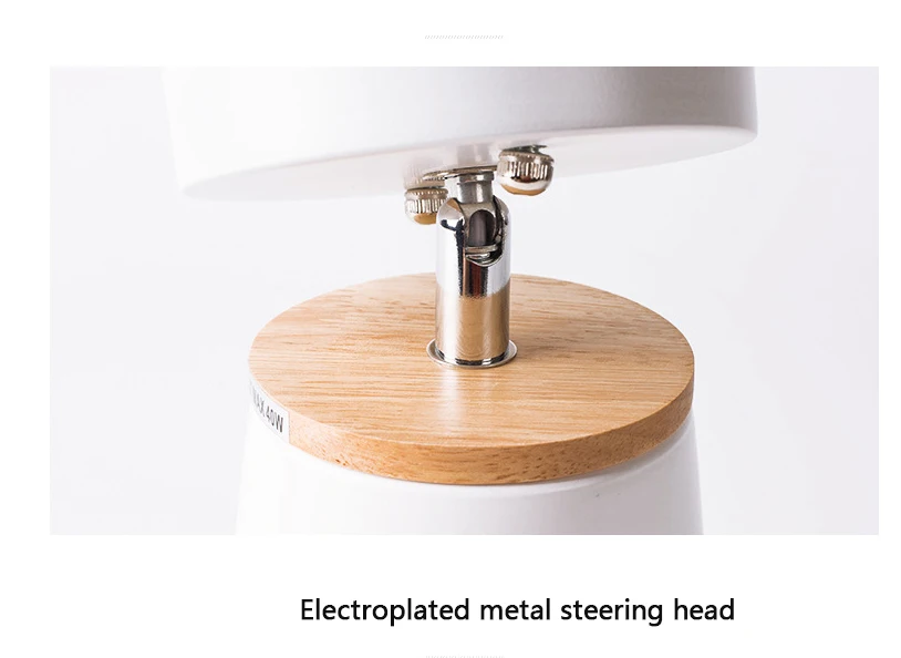 Modern Led Ceiling Light Fixture Iron Lampshade With Wood Adjustable Angle Nordic Indoor Hanging Lamp Corridor Aisel E27 White