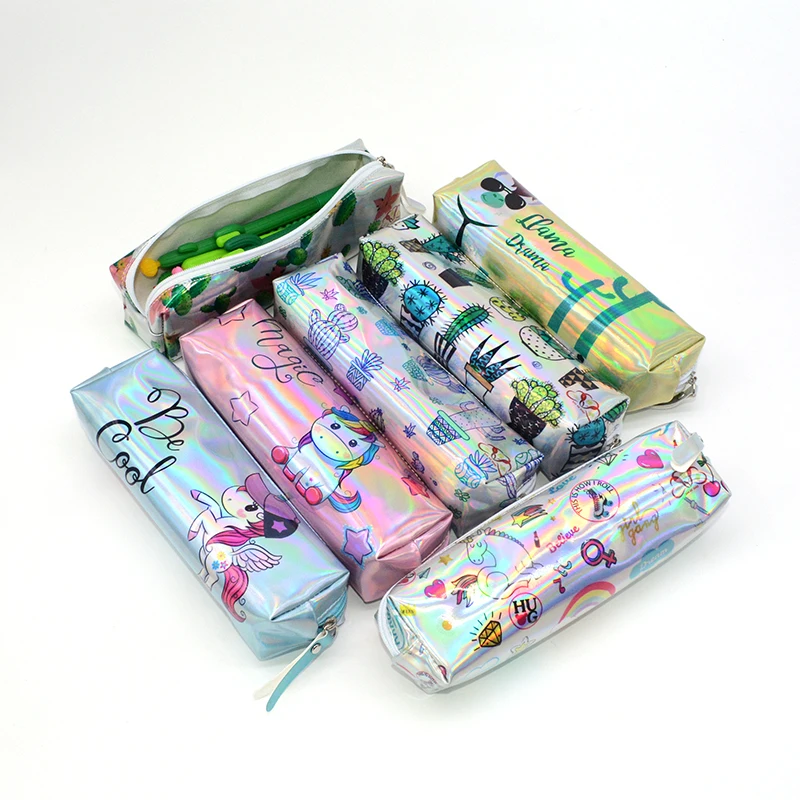 

Cactus Pencil Case Trousse Scolaire Estuche Unicorn Escolar School Pencilcase Flamingo Alpaca Estuches Laser Scolaire Stylo