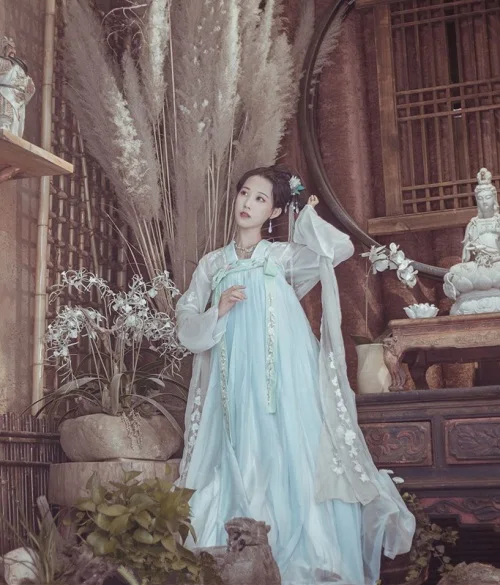 Китайский Hanfu костюм для восточных танцев, традиционная Женская одежда династии Тан, Мужская древняя народная одежда, женское сценическое платье DC1132 - Цвет: STYLE 6