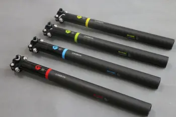 

ASIACOM Carbon Fiber Bike Seat tube MTB Mountain Road Bicycle Seatpost 27.2/30.8/31.6mm Cycling Riding Light Weight 4 Colors
