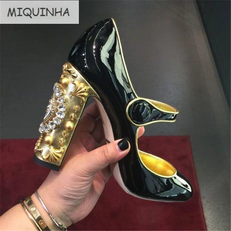 MIQUINHA 2017 New Hot Shoes Women Pumps High Heels Women Party Wedding Shoes Clock Zapatos Mujer Sapato Feminino chaussure femme