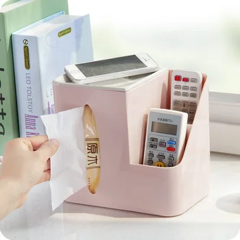 

European Style Multi Functional Creative Paper Towel Box Living Room Dining Room Storage Box Desktop Plastic Tissue Box