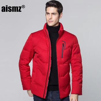 

Aismz Winter Jacket Men Casaco Masculino Warm Business Casual Duck Down Jackets Waterproof Coats Thicken Outwear Parkas