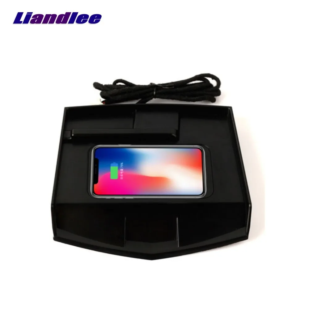 Liandlee For Cadillac ATS XTS-L hidden Special Car Wireless Charger Storage For IPhone Android Iphone Battery Charger