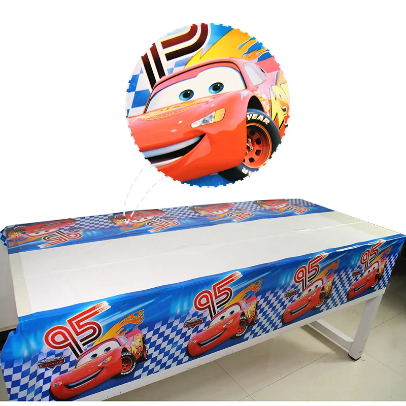 

1PC Disposable Cars Party Table cloth Map Waterproof Plastic Table covers Party Catering Events Tableware 108*180CM