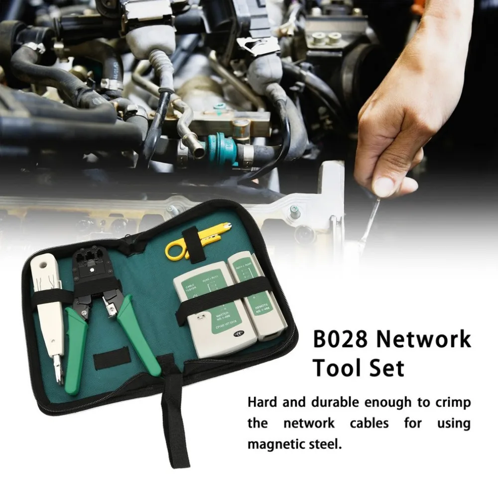 

5pcs/set Network Ethernet Cable Tester RJ45 Kit RJ45 Crimper Crimping Tool Punch Down RJ11 Cat5 Cat6 Wire Line Detector