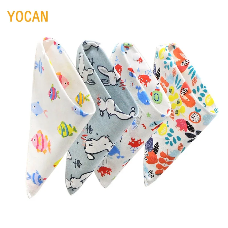 

Cotton Baby Bibs Cute Newborn infant kids cotton burp cloths bandana bibs Baby Feeding Bib For Girls And Boys Baby Scarf Saliva