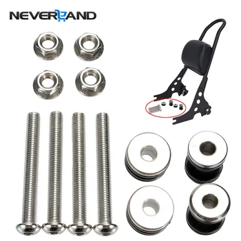 

NEVERLAND Motorcycle Backrest Sissy Bar Detachable Docking Hardware Kit For Harley Sportster XL883 1200 Forty Eight Iron D35